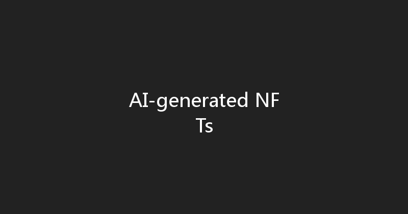 AI-generated NFTs 