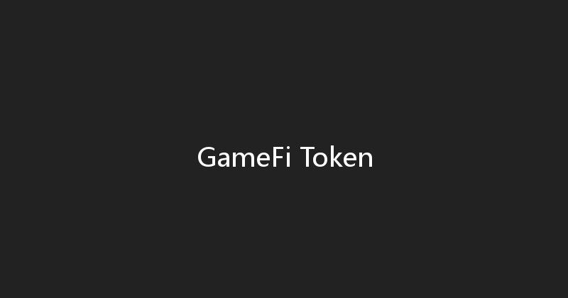 GameFi Token 