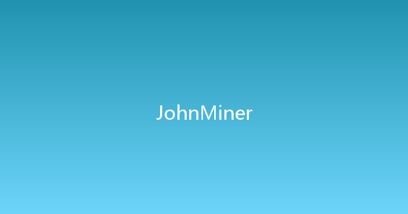 JohnMiner 