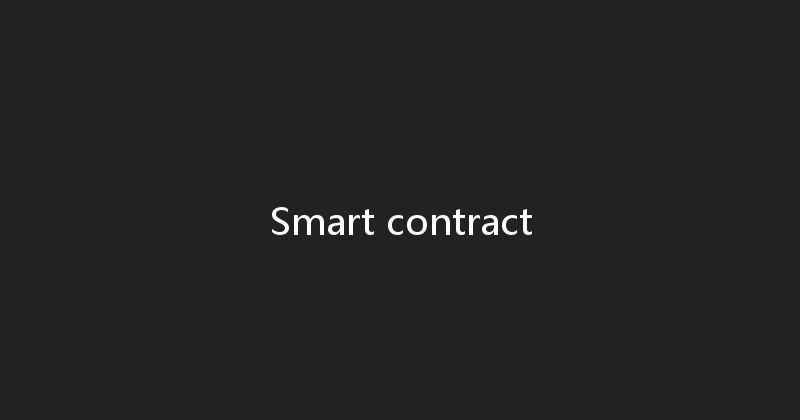 Smart contract 