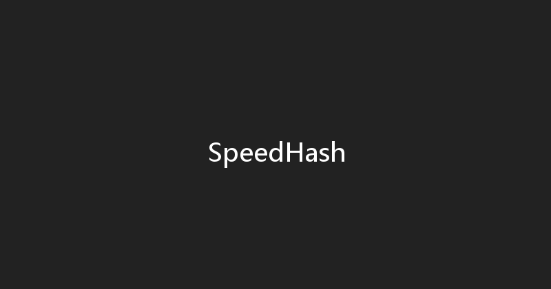 SpeedHash 