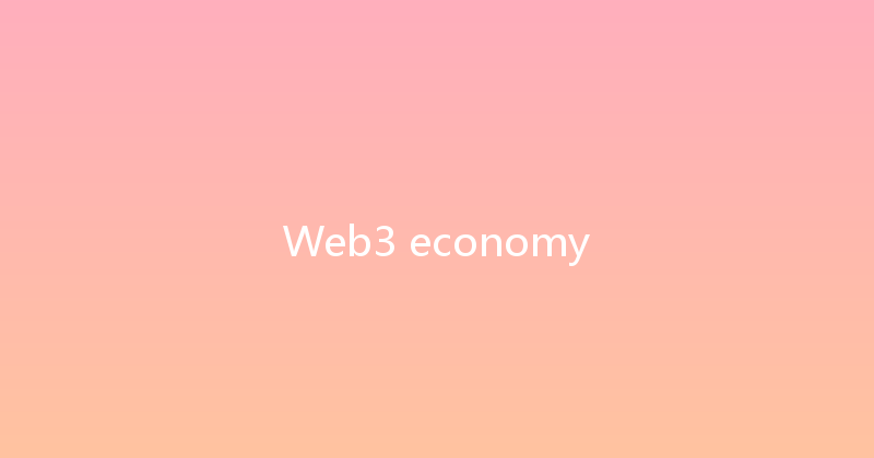 Web3 economy 