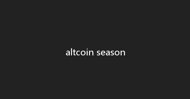 altcoin season 