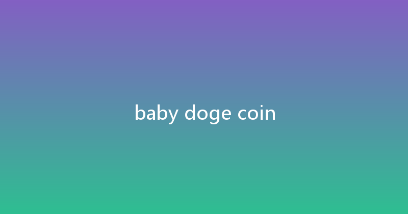 baby doge coin 