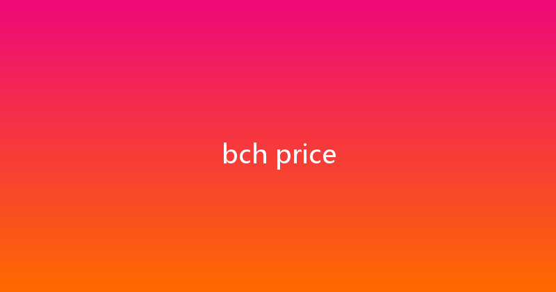 bch price 