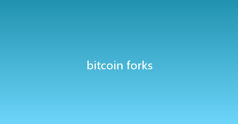 bitcoin forks 