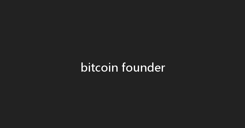bitcoin founder 