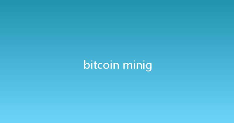 bitcoin minig 