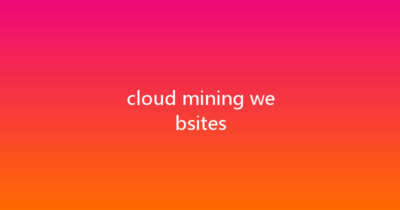 cloud mining websites 