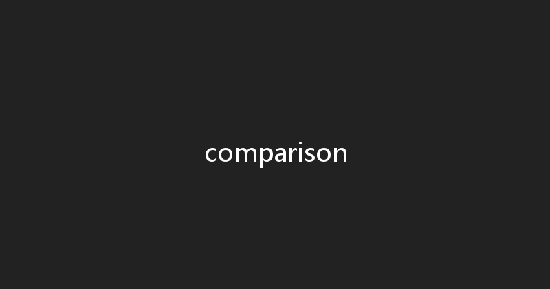 comparison 