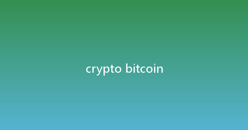 crypto bitcoin 
