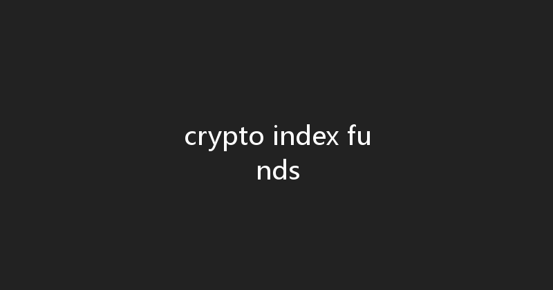 crypto index funds 