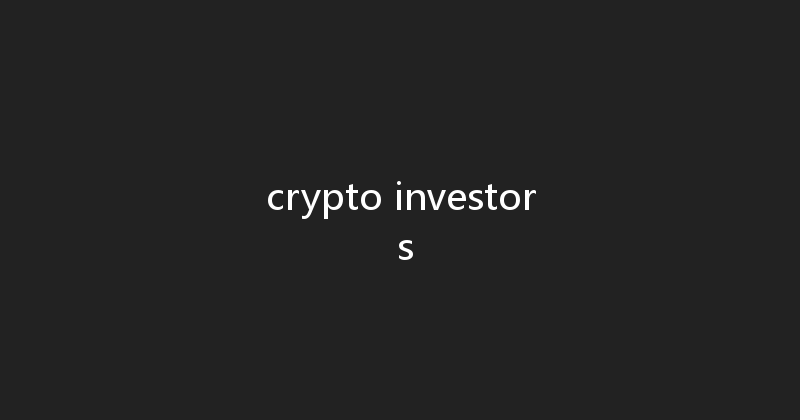 crypto investor s 