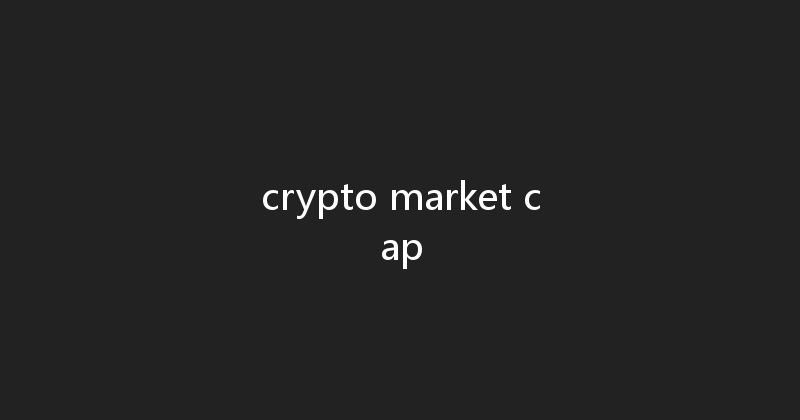 crypto market cap 