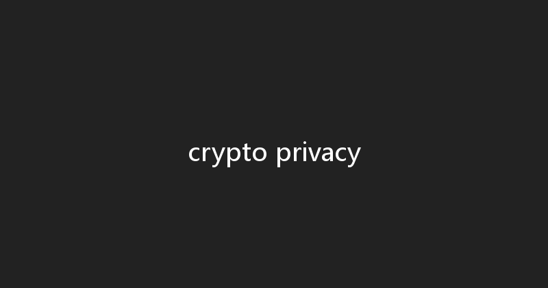 crypto privacy 