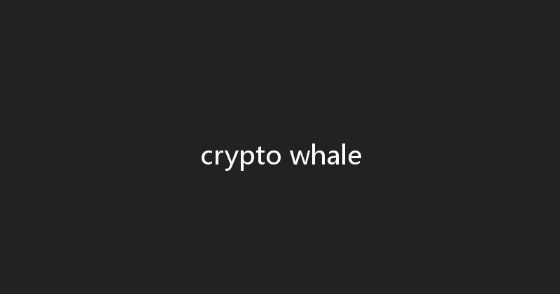 crypto whale 