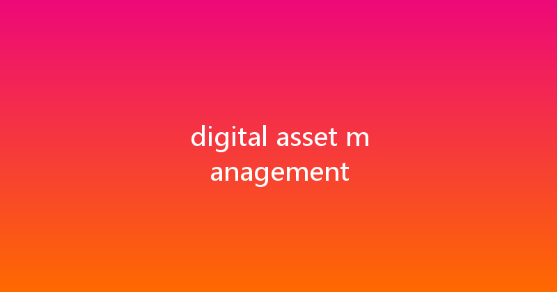 digital asset management 