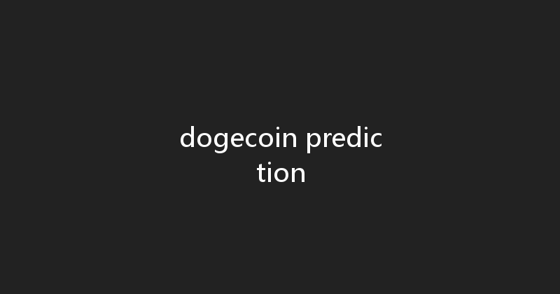 dogecoin prediction 