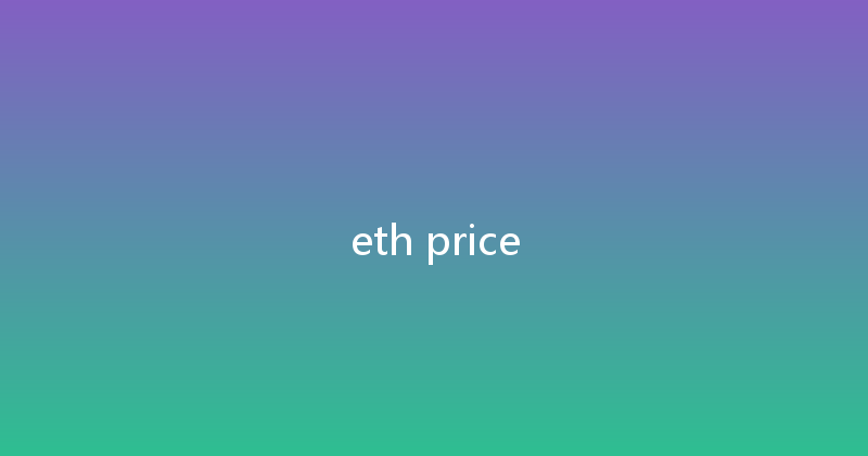 eth price 
