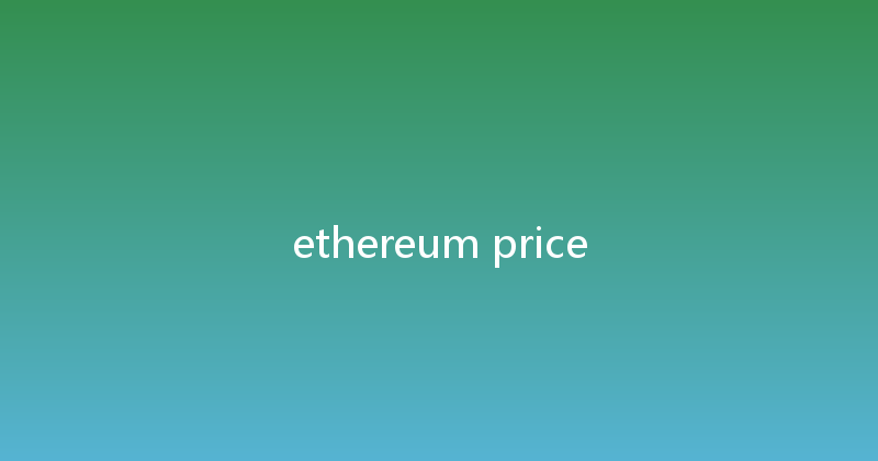 ethereum price 