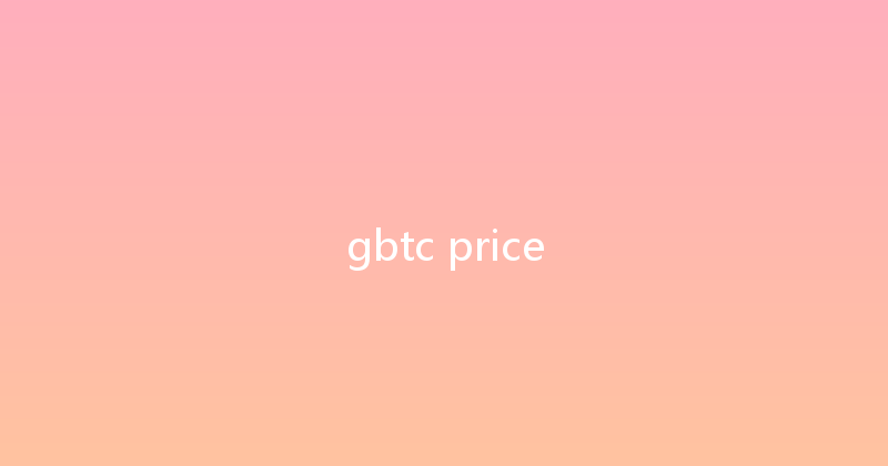 gbtc price 