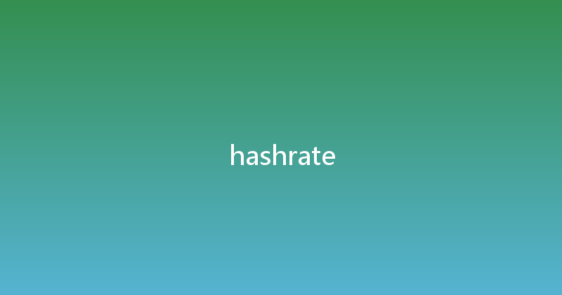 hashrate 