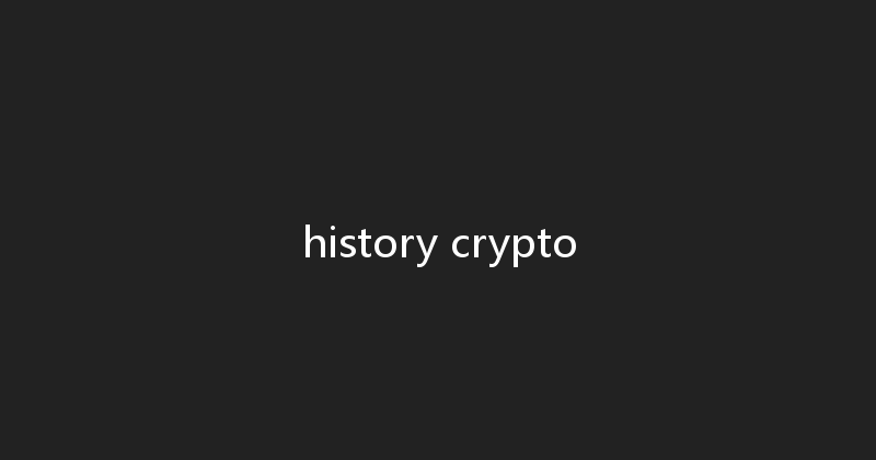 history crypto 