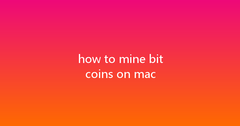 how to mine bitcoins on mac 