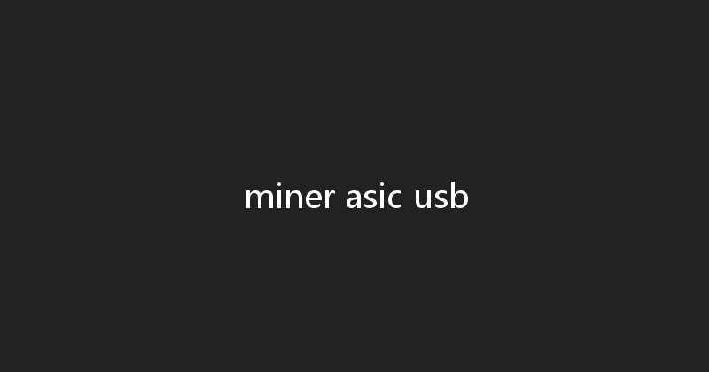 miner asic usb 