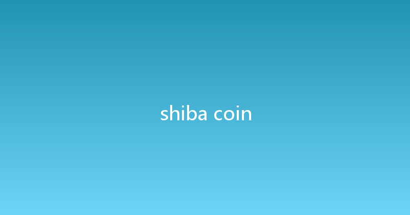 shiba coin 