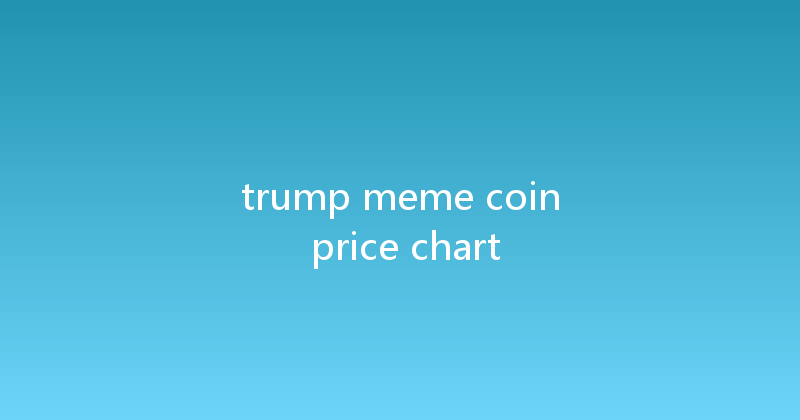 trump meme coin price chart 