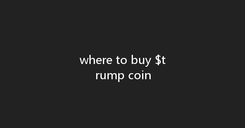 where to buy $trump coin 