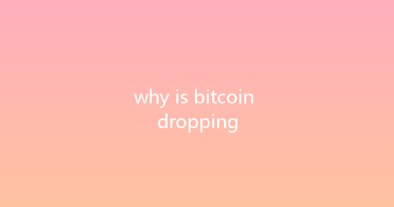 why is bitcoin dropping 